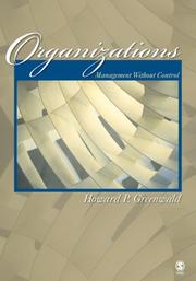 Cover of Organizations by Howard P. Greenwald