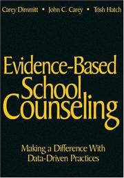 Cover of Evidence-based school counseling by Carey Dimmitt