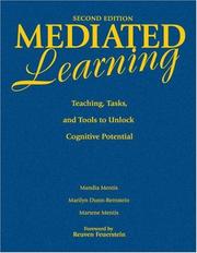 Cover of Mediated learning by M. T. Mentis