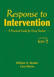 Cover of Response to intervention by William N. Bender