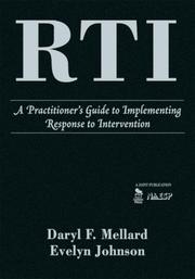 Cover of RTI by Daryl F. Mellard