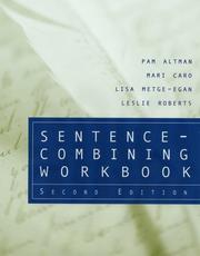 Cover of Sentence-Combining Workbook by Pam Altman