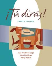 Cover of Tú dirás! by Ana Martínez-Lage