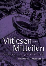 Cover of Mitlesen-Mitteilen by Rosmarie Thee Morewedge
