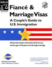 Cover of Fiancé & marriage visas by Ilona M. Bray