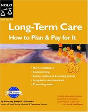 Cover of Long-Term Care by Joseph L. Matthews