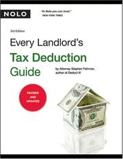 Cover of Every Landlord's Tax Deduction Guide by Stephen Fishman