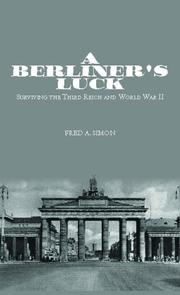Cover of A Berliner's Luck by Fred A. Simon