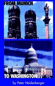 Cover of From Munich to Washington by Peter Heidenberger