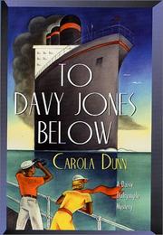 Front cover of To Davy Jones Below (Daisy Dalrymple #9) by Carola Dunn