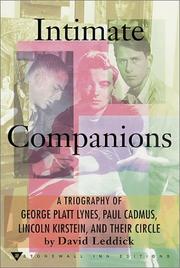 Cover of Intimate Companions by David Leddick