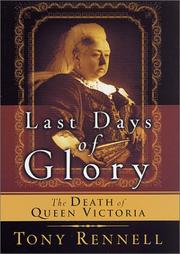 Front cover of Last Days of Glory by Tony Rennell