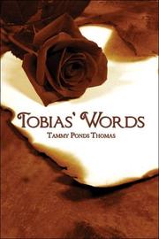 Front cover of Tobias' Words by Tammy Ponds Thomas