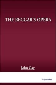 Cover of The Beggar's Opera by John Gay