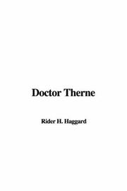 Front cover of Doctor Therne by H. Rider Haggard