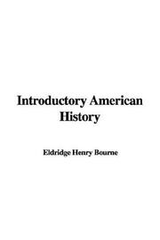 Front cover of Introductory American History by Henry Eldridge Bourne
