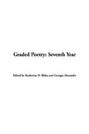 Front cover of Graded Poetry Seventh Year by Unknown