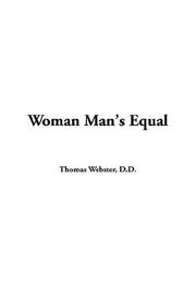 Cover of Woman Man's Equal by Thomas Webster