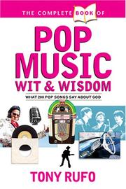 Front cover of The Complete Book of Pop Music Wit & Wisdom (Complete Book) by Tony Rufo