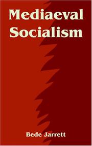 Cover of Mediaeval socialism by Bede Jarrett