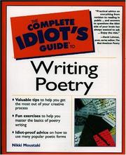 Front cover of The complete idiot's guide to writing poetry by Nikki Moustaki