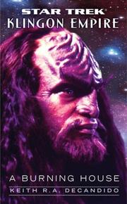 Front cover of Star Trek - Klingon Empire by Keith R. A. DeCandido