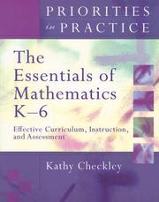 Front cover of The Essentials of Mathematics K-6 by Kathy Checkley