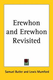 Front cover of Erewhon / Erewhon revisited by Samuel Butler