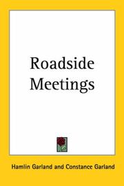 Cover of Roadside meetings by Hamlin Garland