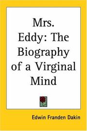 Cover of Mrs. Eddy by Edwin Franden Dakin