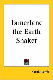 Front cover of Tamerlane, the earth shaker by Harold Lamb
