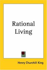 Front cover of Rational Living by Henry Churchill King