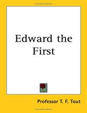 Cover of Edward the First by T. F. Tout