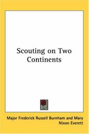 Cover of Scouting on two continents by Frederick Russell Burnham