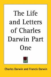 Cover of The life and letters of Charles Darwin by Charles Darwin