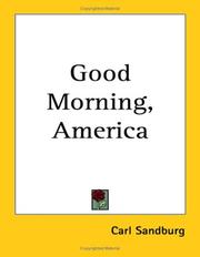 Front cover of Good morning, America by Carl Sandburg