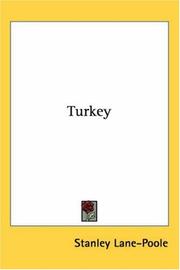 Cover of Turkey by Stanley Lane-Poole