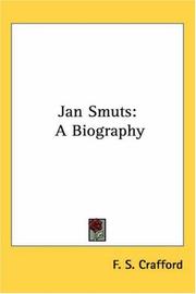 Cover of Jan Smuts by F. S. Crafford