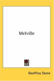 Cover of Melville by Geoffrey Stone