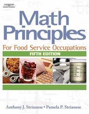 Front cover of Math Principles for Food Service Occupations by Anthony J. Strianese