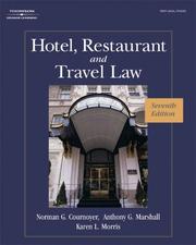 Cover of Hotel, restaurant, and travel law by Karen Morris