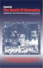 Front cover of Towards The Death Of Humanity by Dr. Gilles Lamoureux 