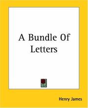 Cover of A bundle of letters by Henry James