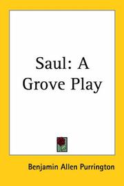 Cover of Saul by Benjamin Allen Purrington