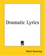 Cover of Dramatic Lyrics by Robert Browning