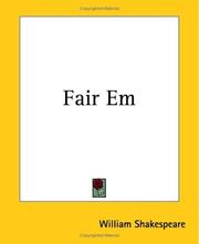 Cover of Fair Em by William Shakespeare (Spurious or Doubtful Works)