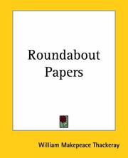 Cover of Roundabout papers by William Makepeace Thackeray