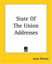 Cover of State Of The Union Addresses by James Monroe