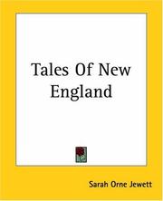 Cover of Tales of New England by Sarah Orne Jewett