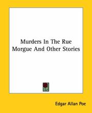 Front cover of Murders in the Rue Morgue and Other Stories (Cask of Amontillado / Gold-Bug / Murders in the Rue Morgue / Mystery of Marie Roget / Pit and the Pendulum / Purloined Letter) by Edgar Allan Poe